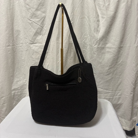 The Sak Handbags - The Sak black crochet shoulder bag